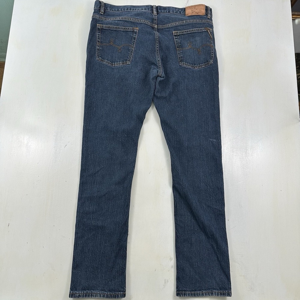LRG Slim Straight Leg Jeans Men Actual 36x30 Blue Stretch Lifted Research Group - Picture 13 of 15